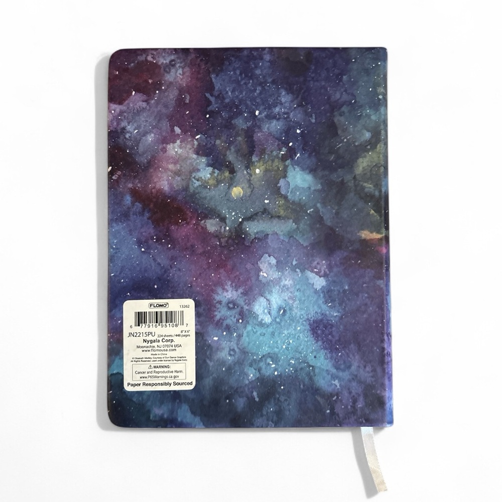 Vegan Leather Galaxy Journal “Shine Like the Stars” 6x8 NWT - Picture 6 of 6
